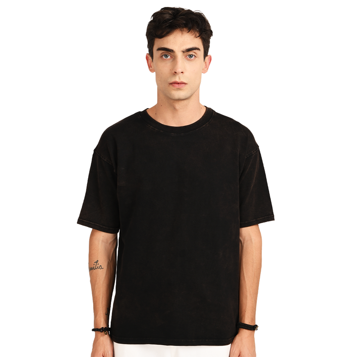 Black burnout tee