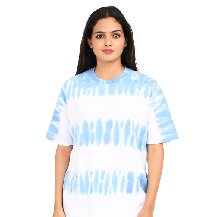 Tie and dye blue and white Female