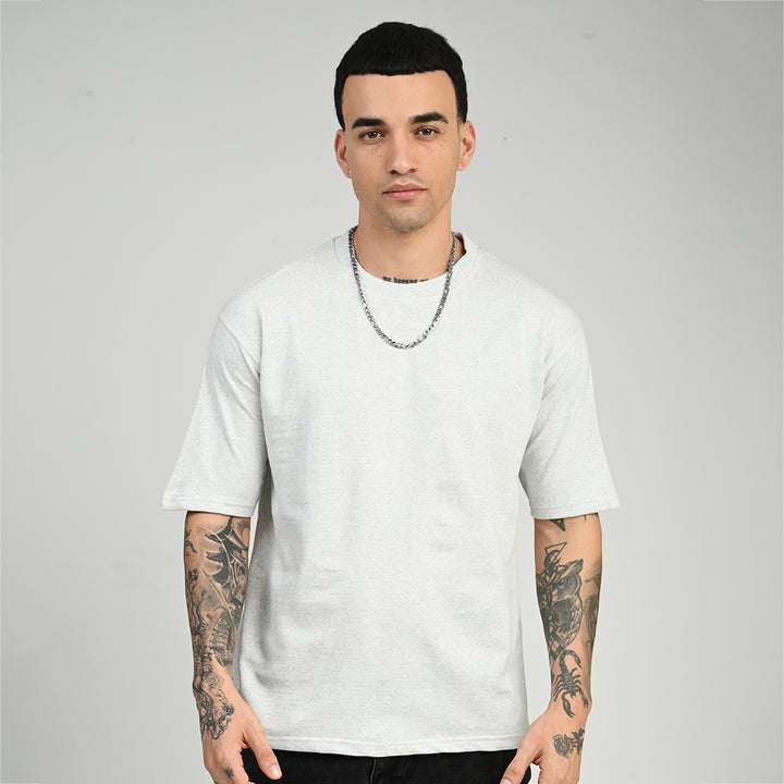 Acru Melange Oversized Solid Tee