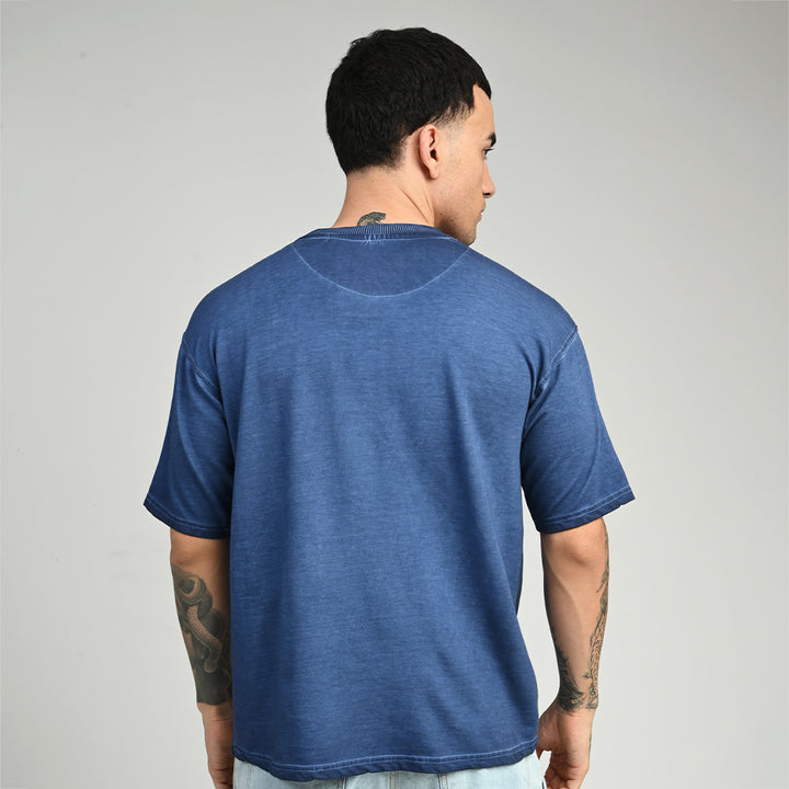 Nexa Wash Royal Blue Oversized Tee