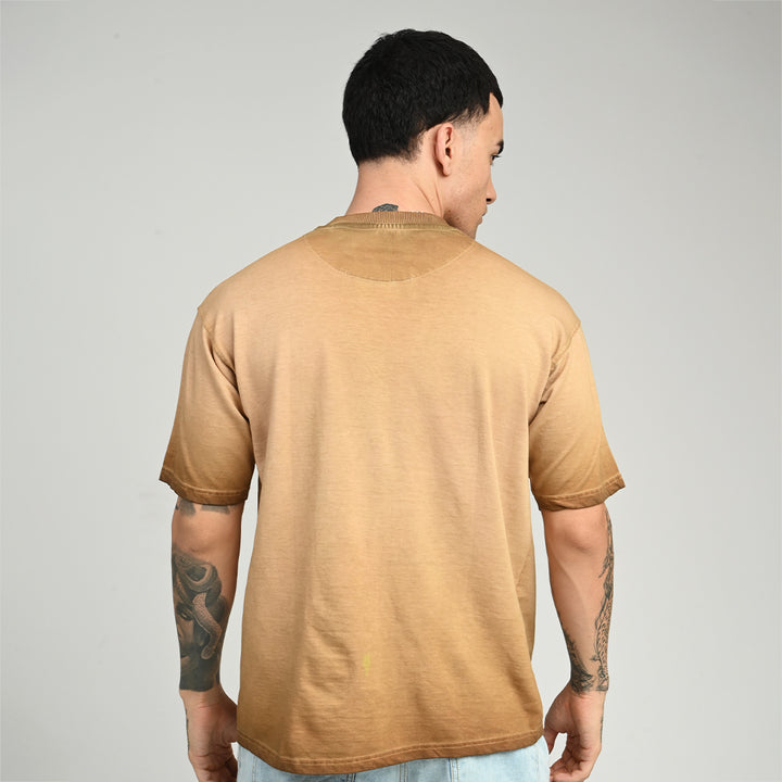 Nexa Wash Sage Brown Oversized Tee