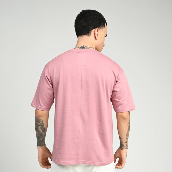 Dusty Rose Oversized Solid Tee