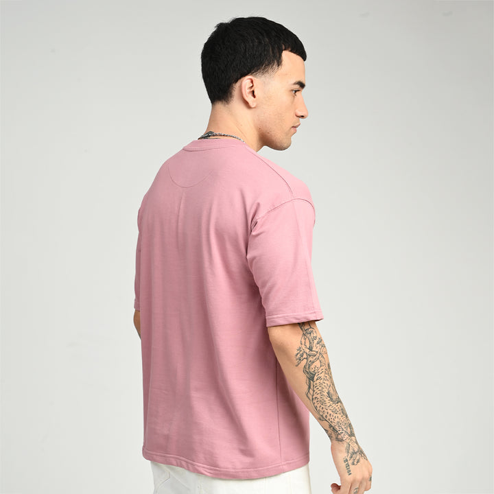 Dusty Rose Oversized Solid Tee