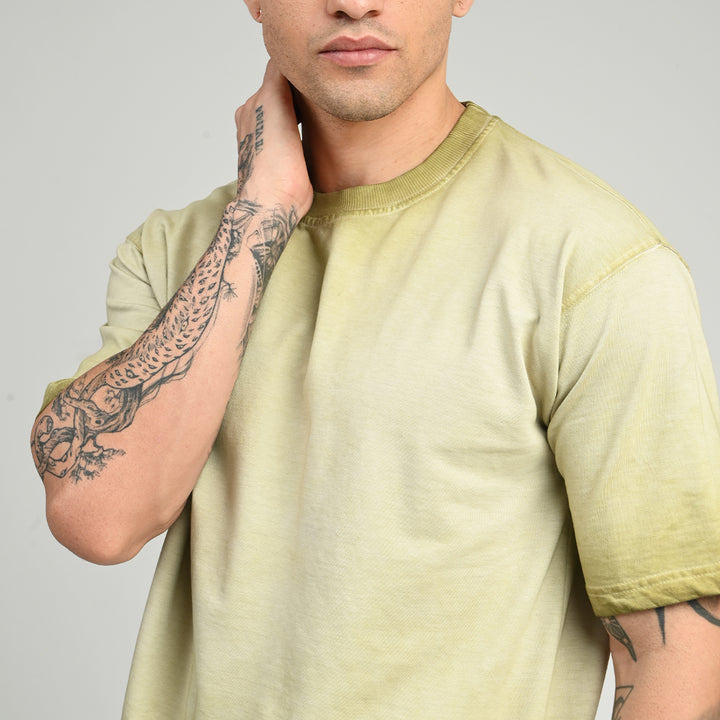 Nexa Wash Lime Oversized Tee