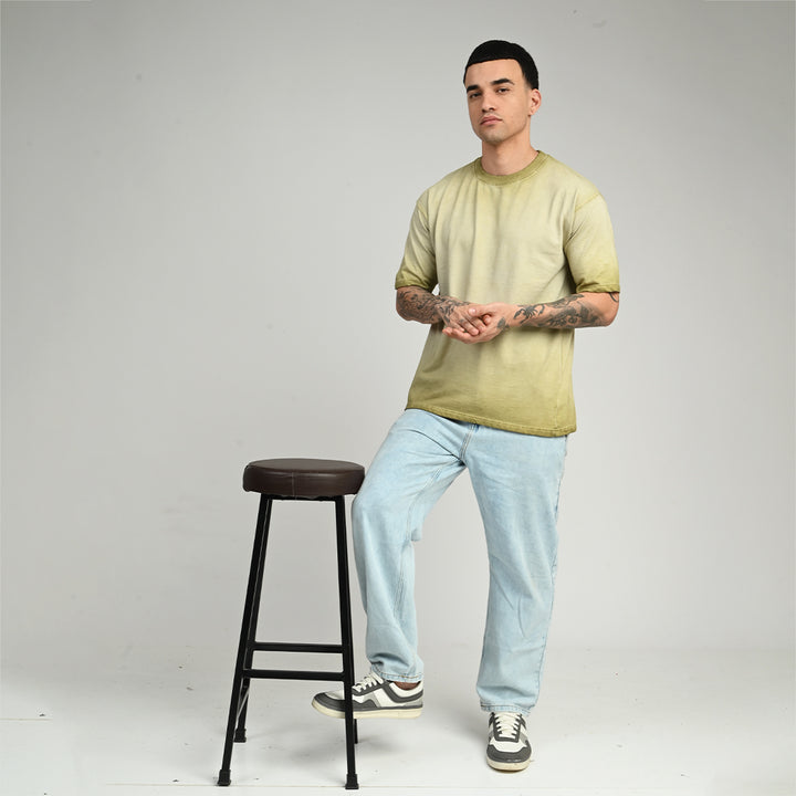 Nexa Wash Lime Oversized Tee