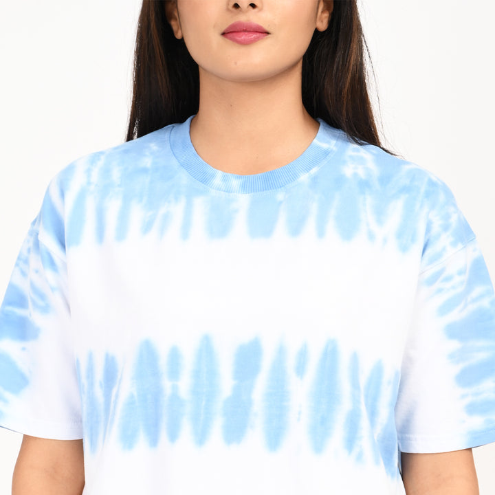 Tie and dye blue and white Female