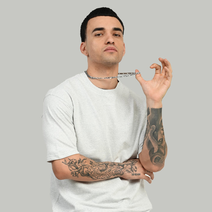 Acru Melange Oversized Solid Tee