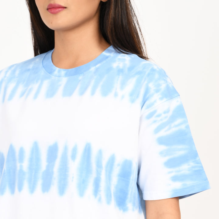 Tie and dye blue and white Female