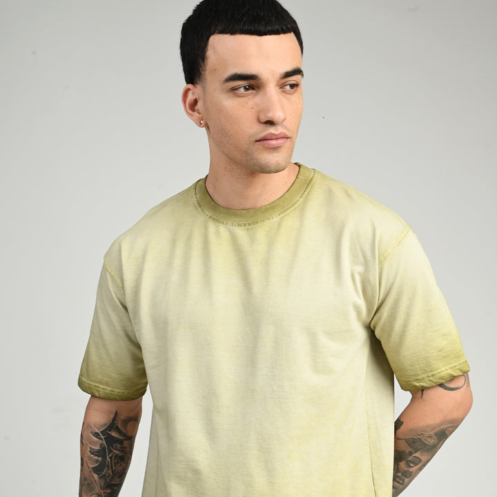 Nexa Wash Lime Oversized Tee