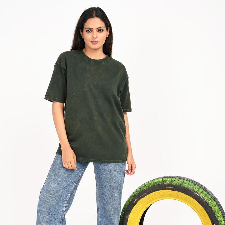 Green Burnout Tee Female
