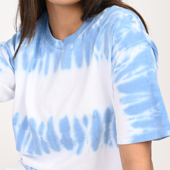 Tie and dye blue and white Female