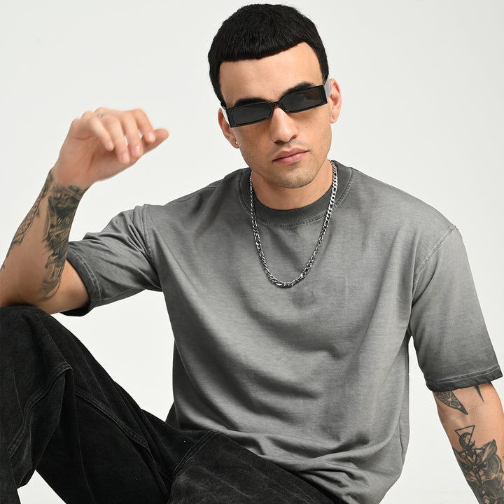 Nexa Wash Black Oversized Tee