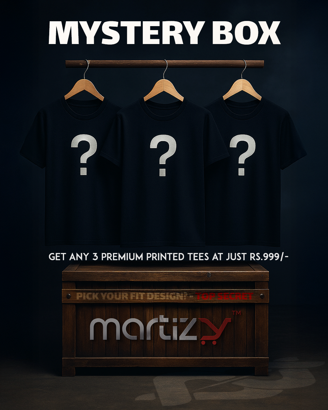 Mystery Box: Get 3 Mystery T-Shirts