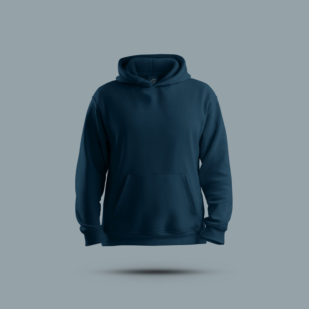 Solid dark blue oversized hoodie - needles and stitches essentials