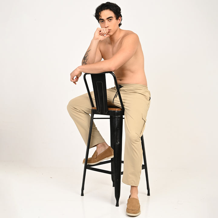 Beige Cargo Pant for Men