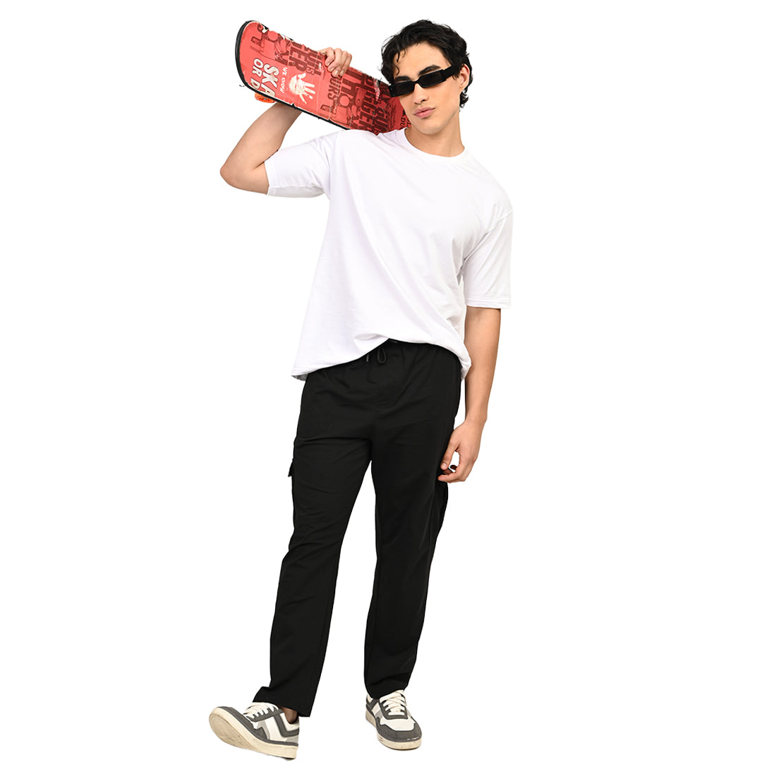 Black Cargo Pant for Men