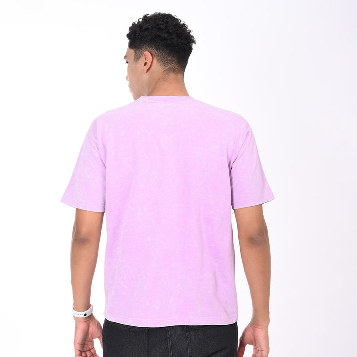 Purple oversized acid washed t-shirt