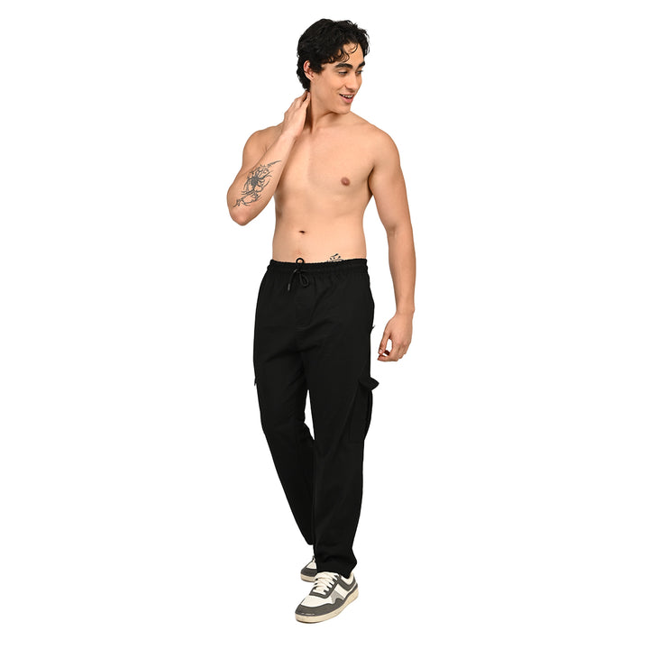 Black Cargo Pant for Men