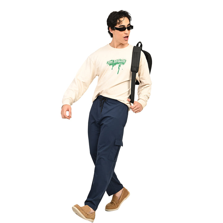 Navy Cargo Pant for Men