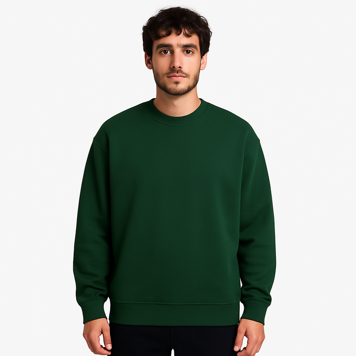 Oversized Bottle Green Sweatshirt