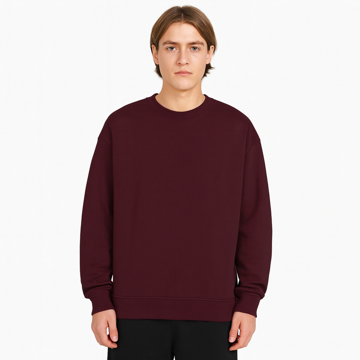 Oversized Maroon Sweatshirt